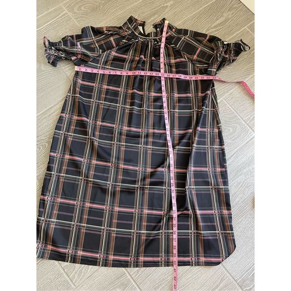 ELOQUII Plaid Pattern Plus Size Midi Dress Size 14 - Picture 8 of 8